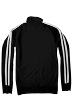 Load image into Gallery viewer, Black Track Jacket - White Logo 