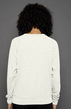 Load image into Gallery viewer, Women&#39;s Biege Raglan Sweater - Black Logo