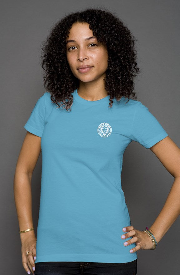 Kingsley Lane Women's Short-Sleeve T-Shirt - Aqua Blue
