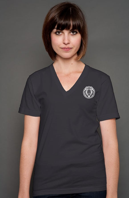 Kingsley Lane V-neck T-Shirt - Dark Grey