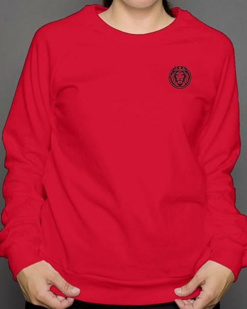 Kingsley Lane Unisex Crew Neck Sweatshirt - Red